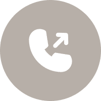 Outgoing call icon with arrow in circle.